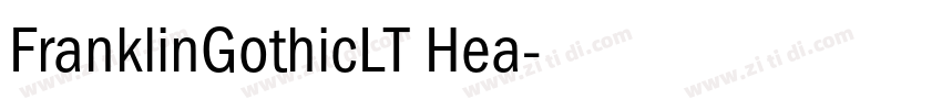 FranklinGothicLT Hea字体转换